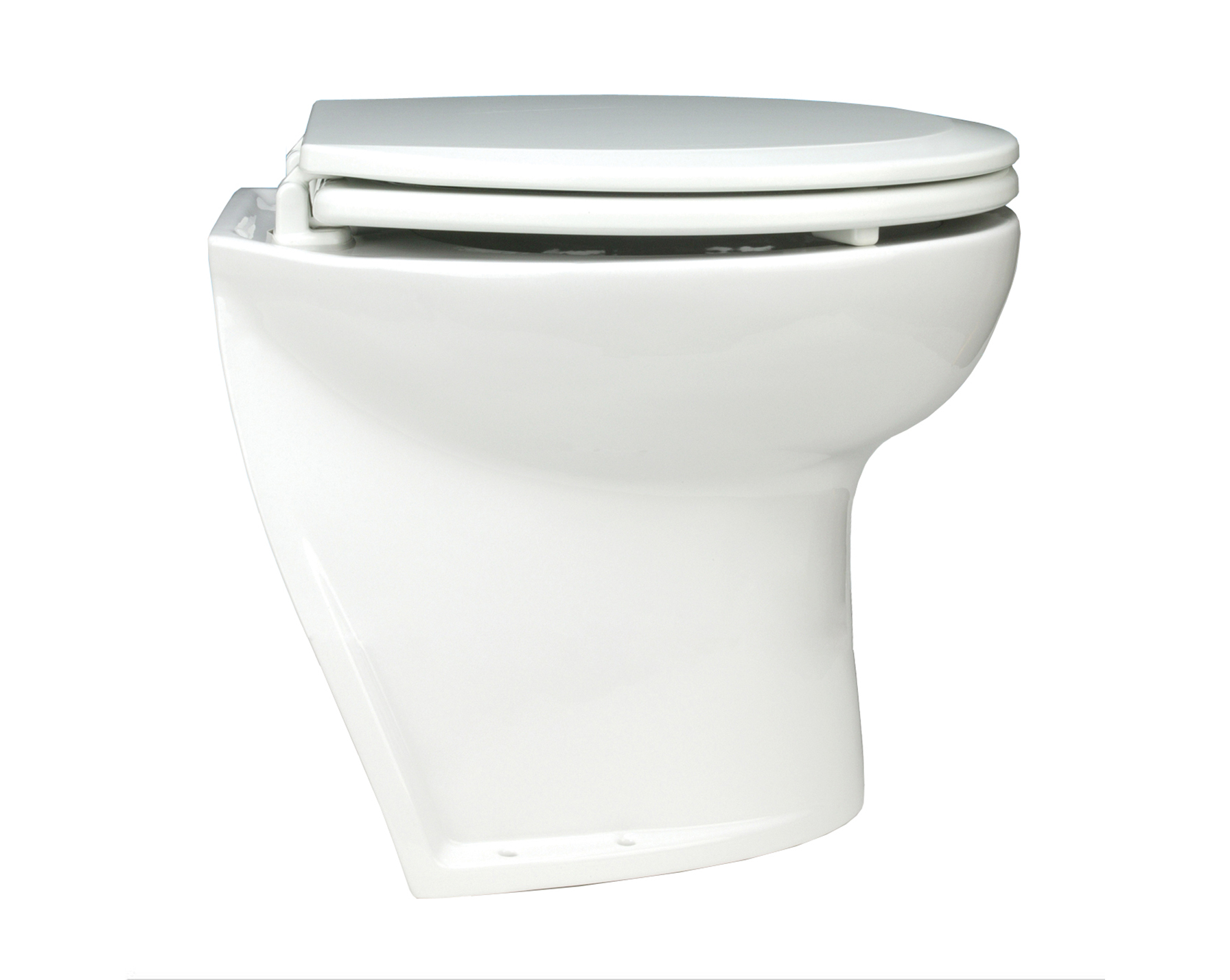 58260-3024 Jabsco De Luxe 14" elektr. toilet 24V, schuin met spoelwaterpomp, soft closing - 00320735 1 - 00320735
