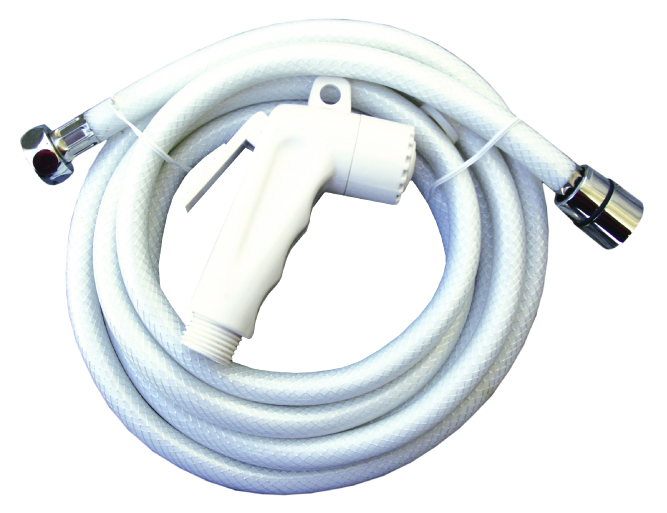 Douchekop Wit Met Slang L= 5 Mtr - 00329813 1 - 00329813