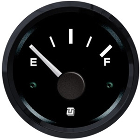 Uflex Ultra Black Holding tank level gauge E -1/2- F - 240-33 Ohm - 00331108 01 - 00331108
