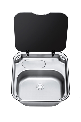 Thetford Basic wasbak met afdekplaat - 00340195 01 small - 00340195