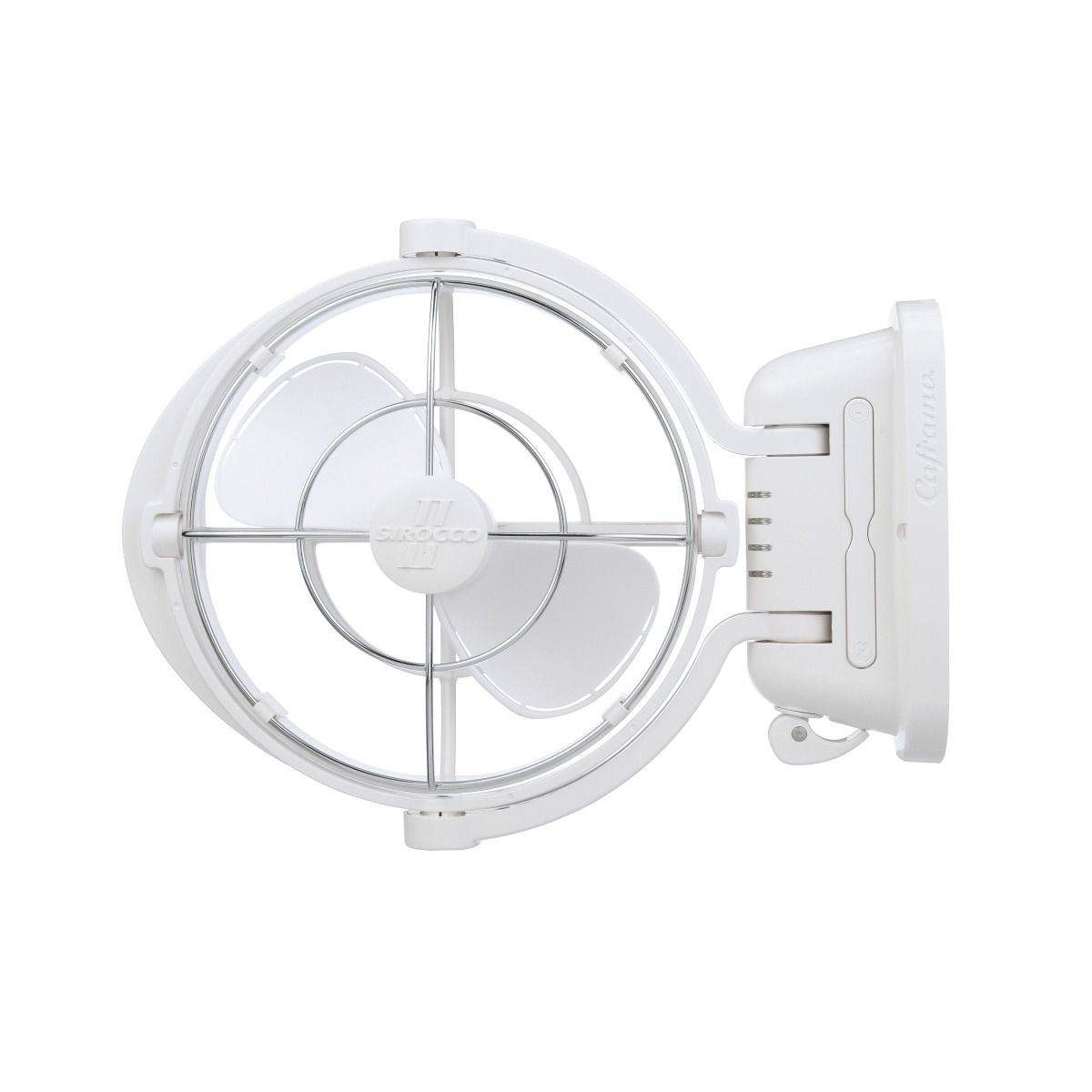 Caframo Sirocco II Ventilator, Wit, 12-24 Volt, Draai- Kantelbaar, Timer, 314m3/h - 00350006 01 - 00350006