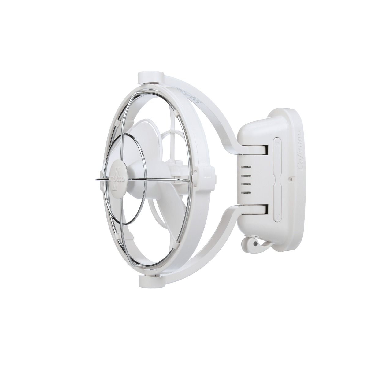 Caframo Sirocco II Ventilator, Wit, 12-24 Volt, Draai- Kantelbaar, Timer, 314m3/h - 00350006 02 - 00350006
