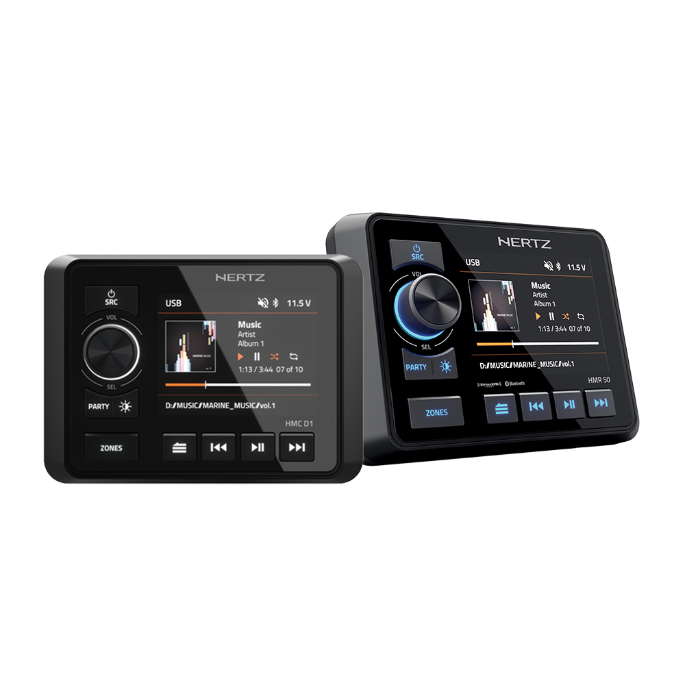 Hertz HMR 50 - FM/USB/BT 4x50 Watt, 3 zones, kit met HMC D1/HMA C1306 - 00380000b - 00380000B