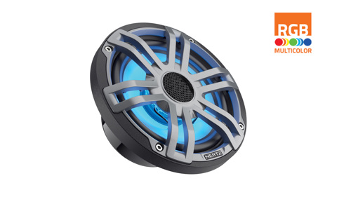 Hertz HEX 6.5 S-LD-G - 6.5" Marine Sport coax speakers grijs RGB LED, set van 2 - 00380014 01 small - 00380014