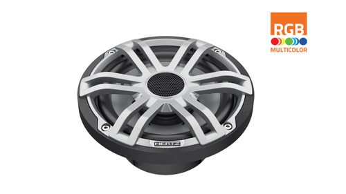 Hertz HEX 6.5 S-LD-G - 6.5" Marine Sport coax speakers grijs RGB LED, set van 2 - 00380014 02 small - 00380014