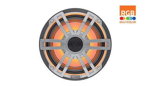 Hertz HEX 6.5 S-LD-G - 6.5" Marine Sport coax speakers grijs RGB LED, set van 2 - 00380014 03 small - 00380014