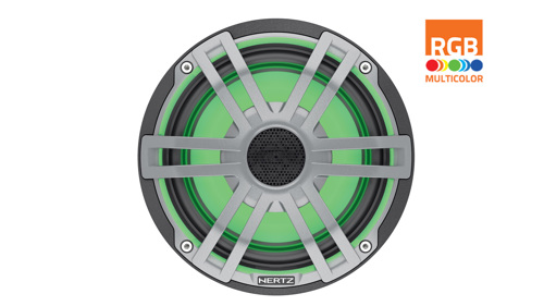Hertz HEX 6.5 S-LD-G - 6.5" Marine Sport coax speakers grijs RGB LED, set van 2 - 00380014 04 small - 00380014