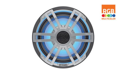 Hertz HEX 6.5 S-LD-G - 6.5" Marine Sport coax speakers grijs RGB LED, set van 2 - 00380014 05 small - 00380014