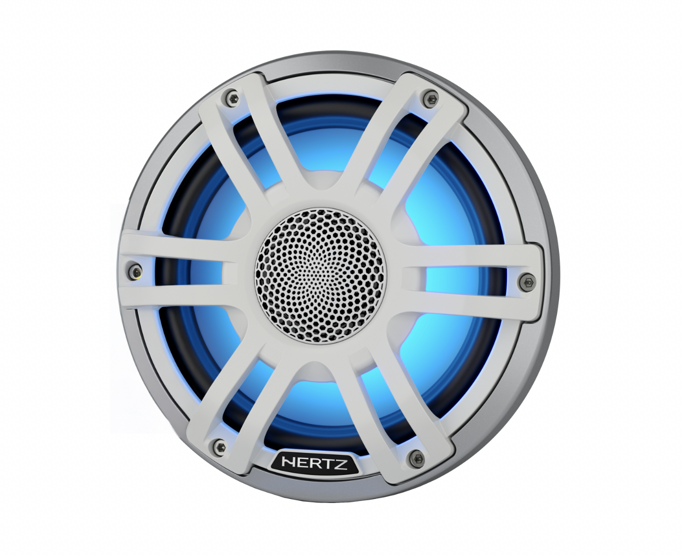 Hertz HMX 8 S-LD-SW.2 - 8" Marine Sport2 Wit high performance coax speakers RGB LED, set van 2 - 00380036 1 - 00380036