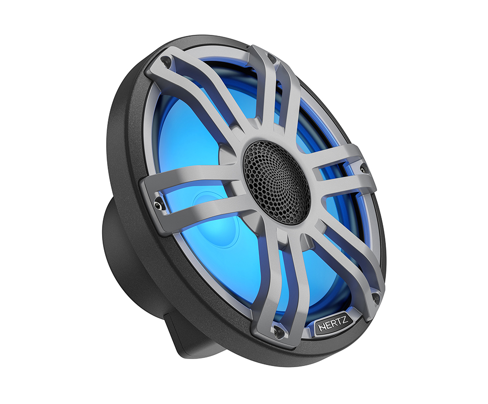 Hertz HMX 8 S-LD-G.2 - 8" Marine Sport2 Grijs high performance coax speakers RGB LED, set van 2 - 00380037 1 - 00380037