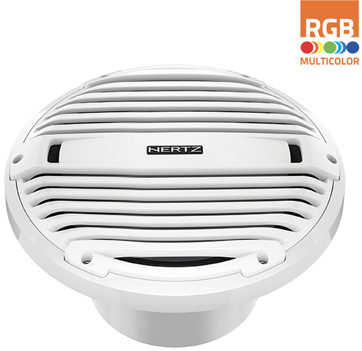 Hertz HMS 10 B4-LD-W - 10" Marine subwoofer 4 Ohm wit RGB LED - 00380048 01 - 00380048