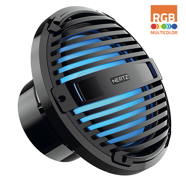 Hertz HMS 10 B4-LD-C - 10" Marine subwoofer 4 Ohm zwart RGB LED - 00380049 01 - 00380049