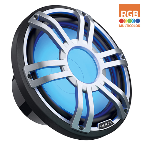 Hertz HMS 12 S4-LD-G - 12" Marine Sport subwoofer 4 Ohm grijs RGB LED - 00380053 01 small - 00380053