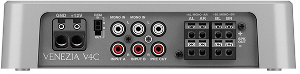 Hertz VENEZIA V4C - Marine Hi-Res compact D-Class 4-kanaals versterker 760 Watt - 00380084 03 - 00380084