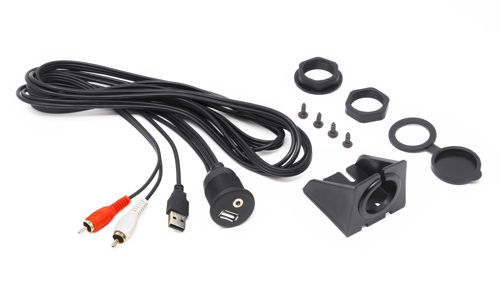 Hertz HMA USB AUX IN - Waterproof stopcontact met USB en 3.5 jack - 00380106 01 small - 00380106