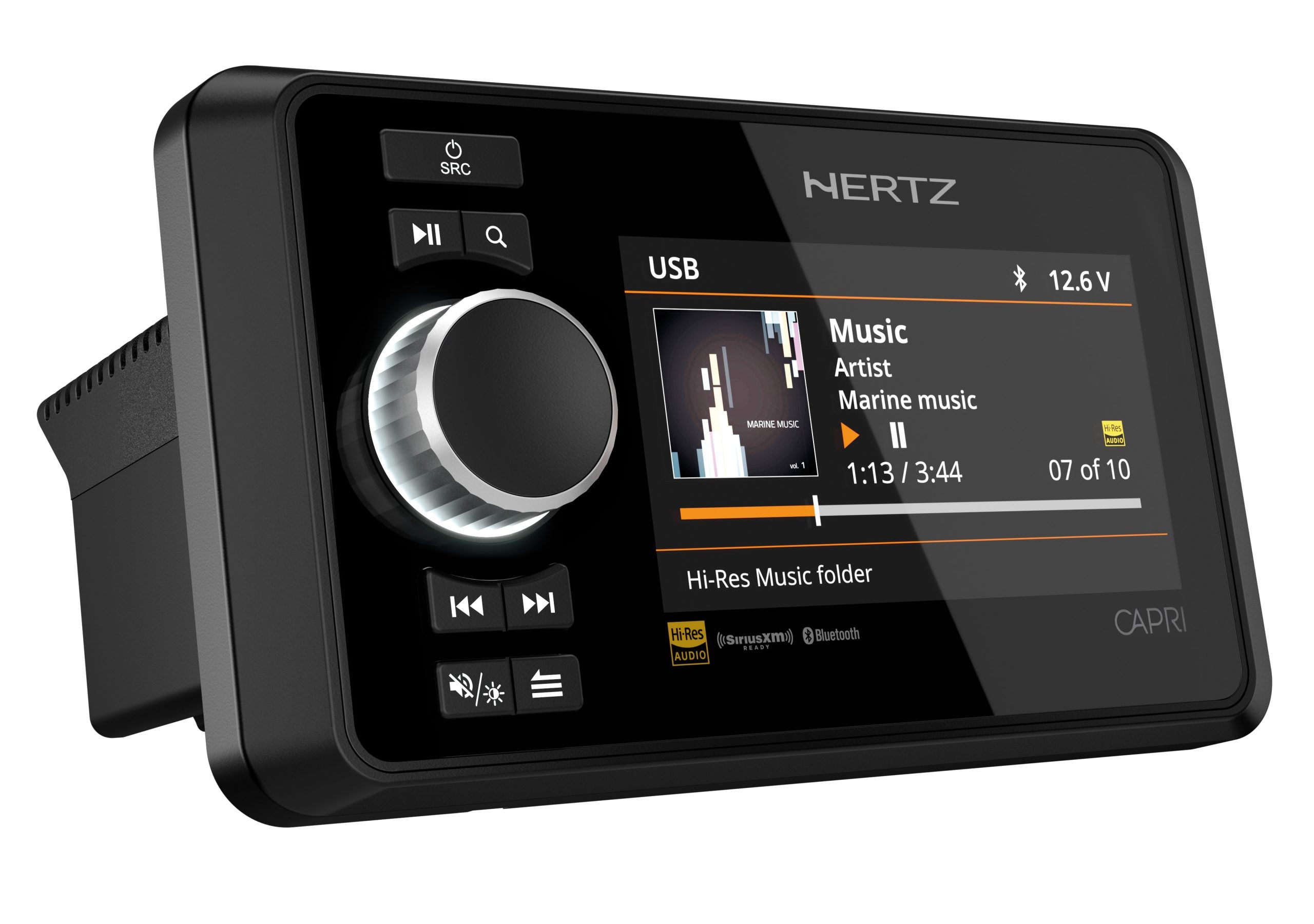 Hertz CAPRI DAB+ - DAB+/FM/USB/BT/NMEA2000 4x70 Watt, 4 zones - 00380130 01 - 00380130