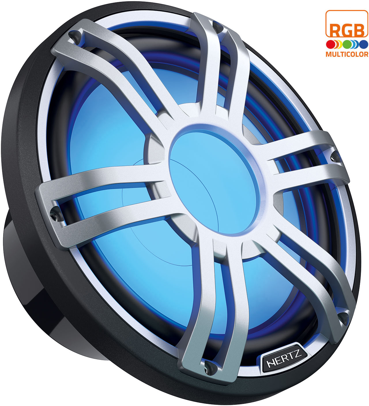 Hertz HMS 10 S4-LD-G.1 - 10" Marine Sport subwoofer 4 Ohm grijs RGB LED - 00380143 01 - 00380143
