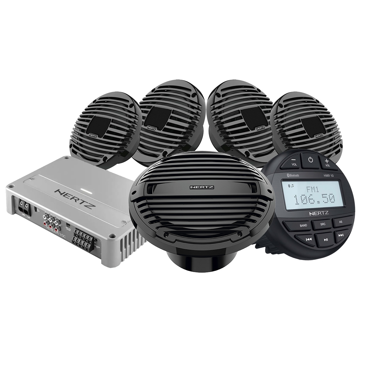 HERTZ KIT HMR10 HEX6.5 HMS10 Zwart V5C 12V - 00380202 1 - 00380202
