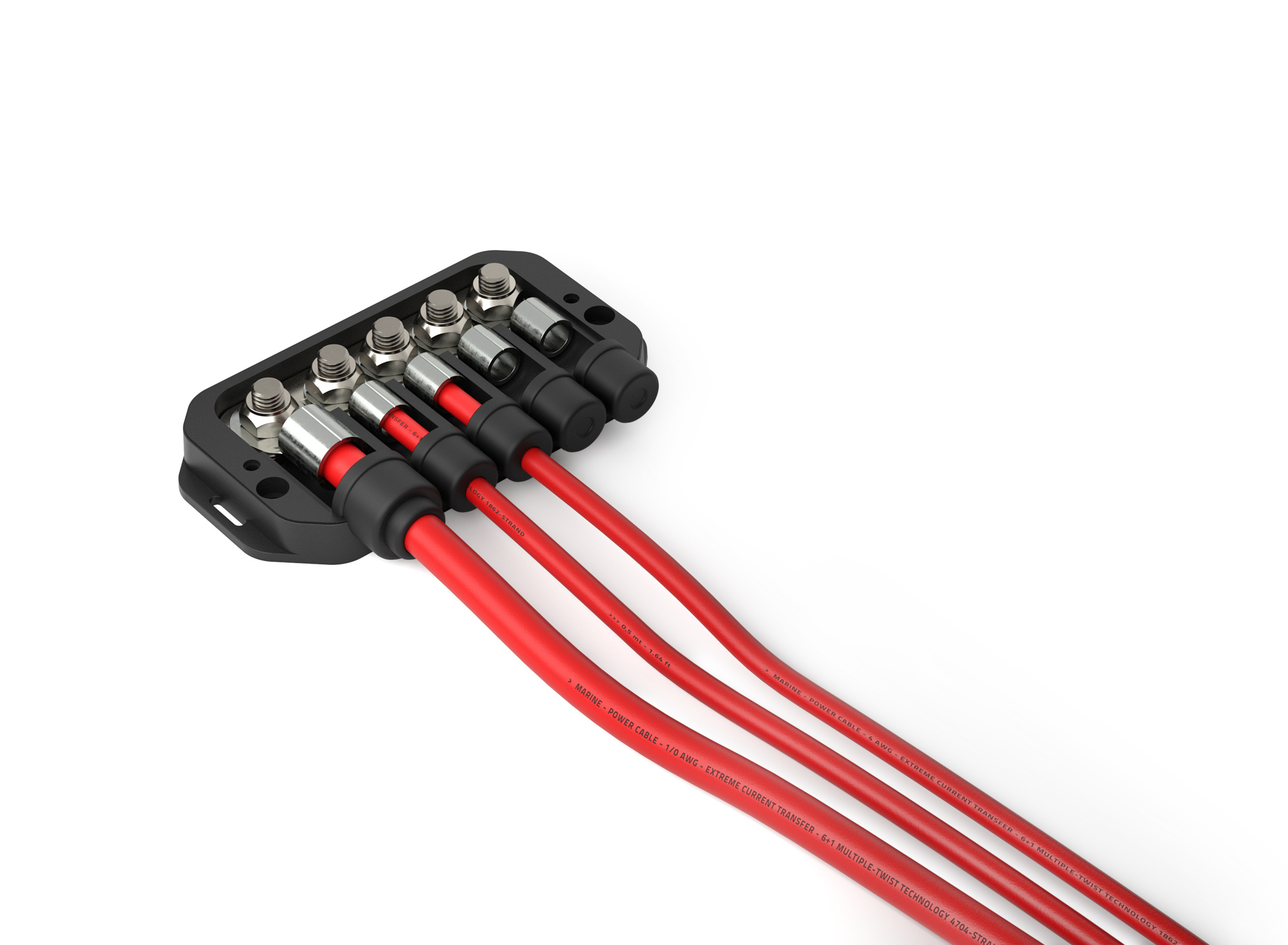 Hertz Marine 4-voudig distributieblok, waterproof - HMDB - 00380257 2 - 00380257