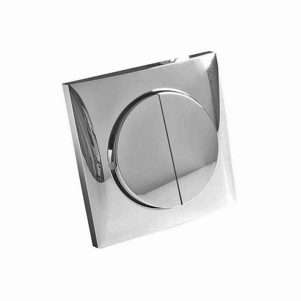 B&aring;tsystem verende schakelaar dubbel Mat zilver - 00390020 1 - 00390020