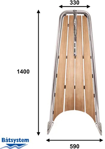 B&aring;tsystem Performance boegspriet Teak 1400mm + Code-0 kit - 00390051 3 - 00390051