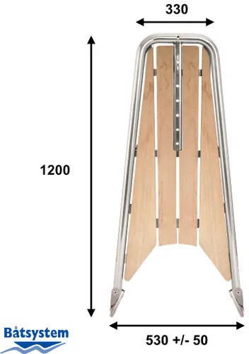 B&aring;tsystem Performance boegspriet Teak 1200mm + Code-0 kit - 00390053 3 - 00390041