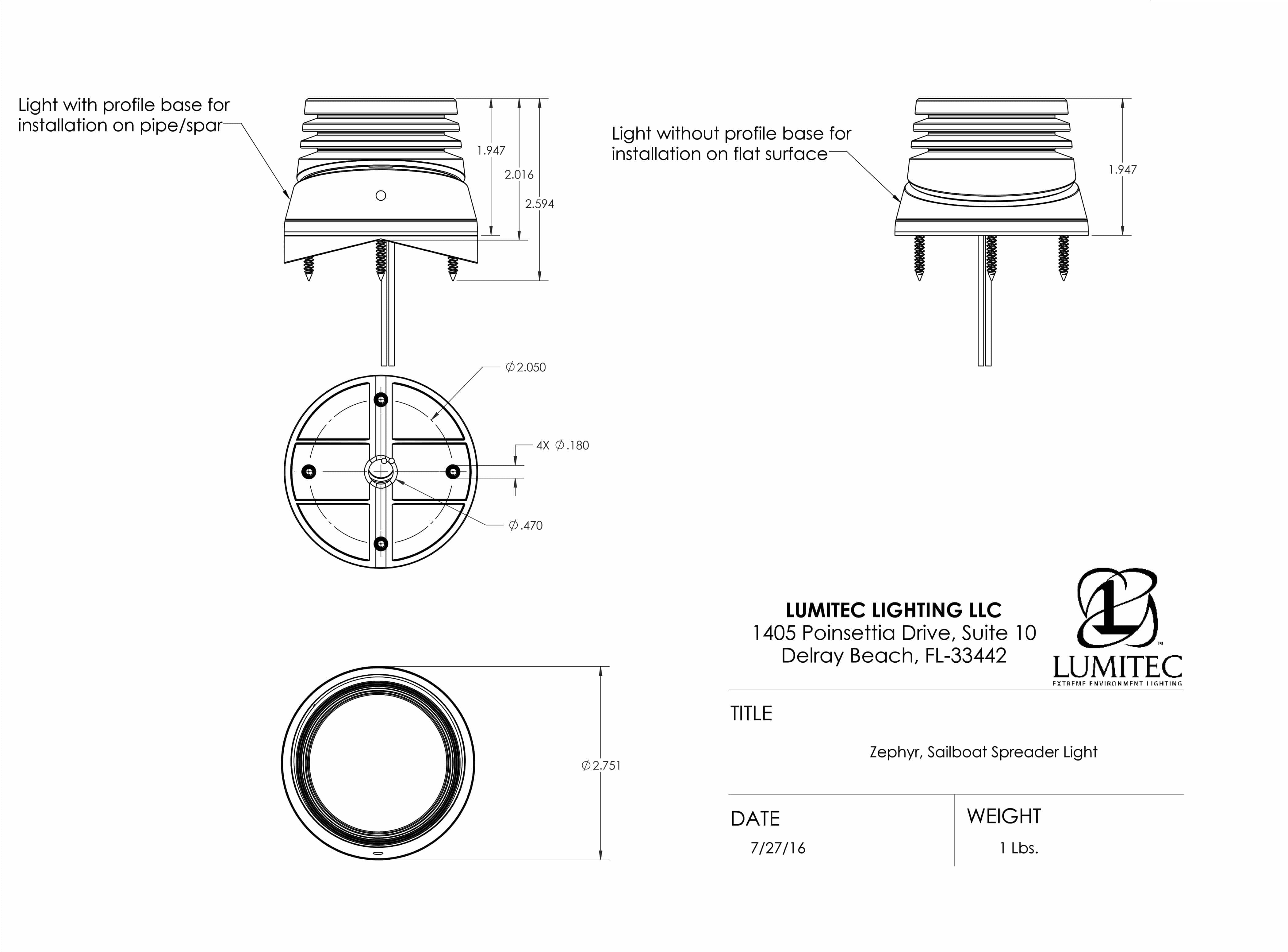 Lumitec Zephyr Zalinglicht Wit, 5k - 00400014 03 - 00400014