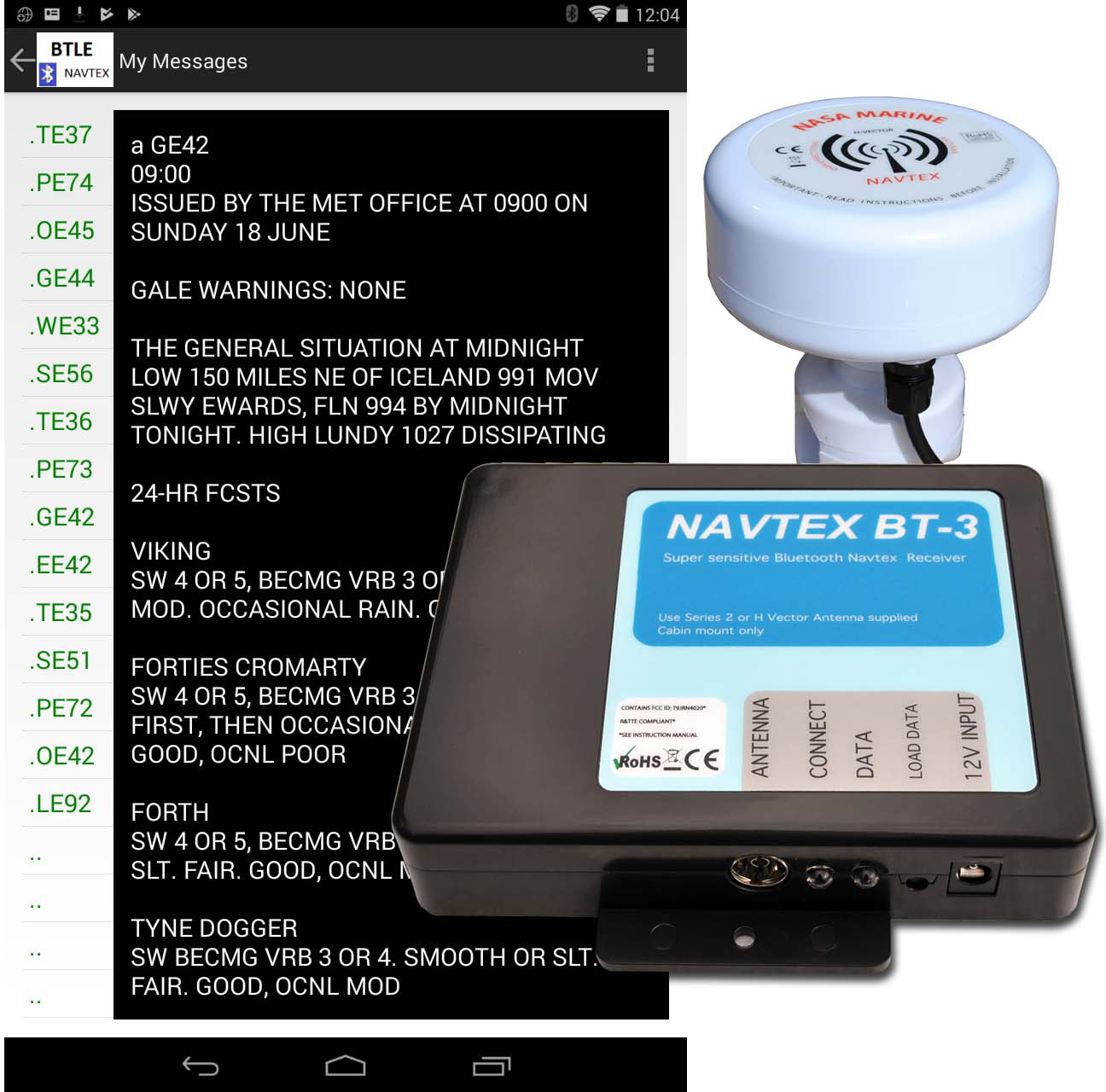 Nasa Navtex BT-3 black box met antenne (H Vector) - 00440919 4 - 00440919