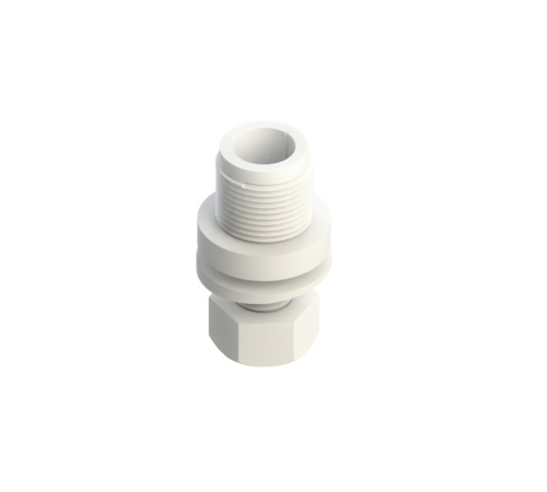 Pacific Aerials SeaMaster - P6080 Antenne dekdoorvoer steun wit 1"x14 - 00450610 01 small - 00450610