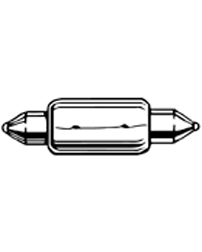 Perko Gloeilampje Buis 28,5mm 12V/10W, 2x/blister - 00470711 01 small - 00470711