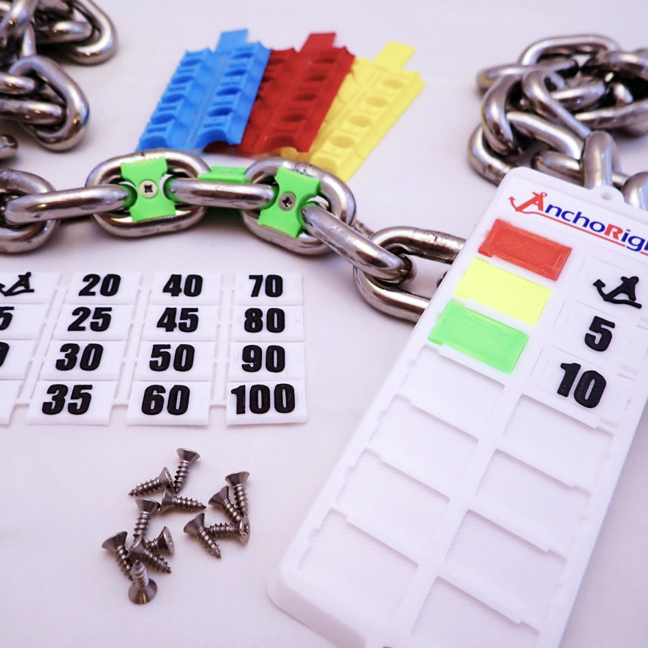 Anchoright kettingmarkeerset- 12mm ketting - 6 kleuren (30 markers) - 00500000 9 - 00500004