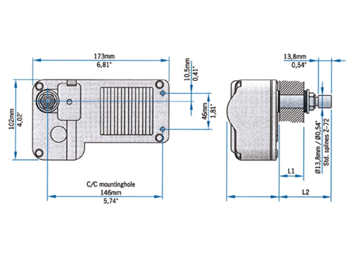 Roca Ruitenwissermotor, W12, 24V, 68mm wand - 00500918 03 small - 00500918