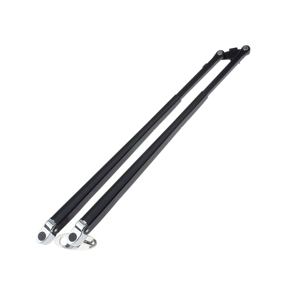 Roca Parallelarm W25/38, Zwart/RVS 470-750mm - 00500965 01 - 00500965