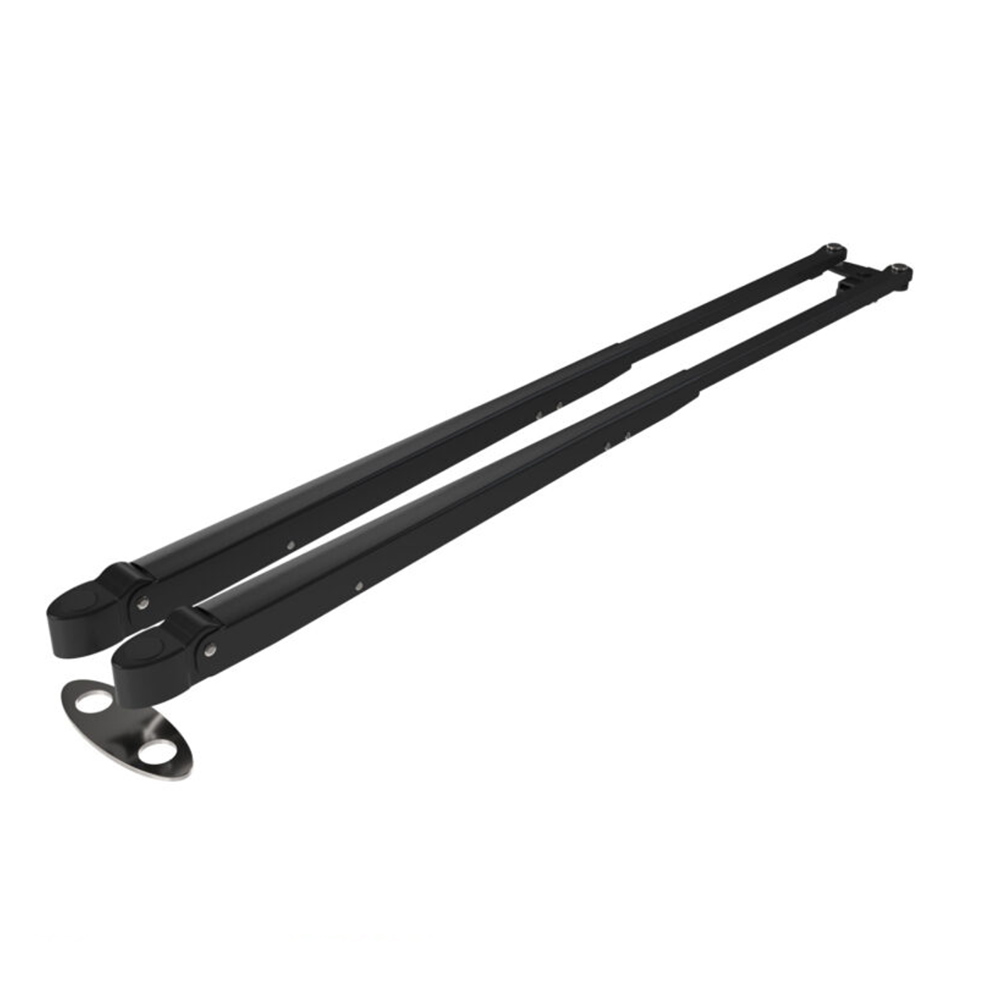 Roca Parallelarm W38, Zwart/RVS 620-900mm - 00500976 1 - 00500976