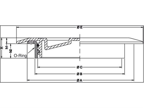 Inspectiedeksel Topline 222mm Wit - 00554579 02 small - 00554579
