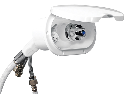 NR Inbouwdouche met witte douche, koudwaterkraan 3 m slang witte deksel - 00559122 01 small - 00559122