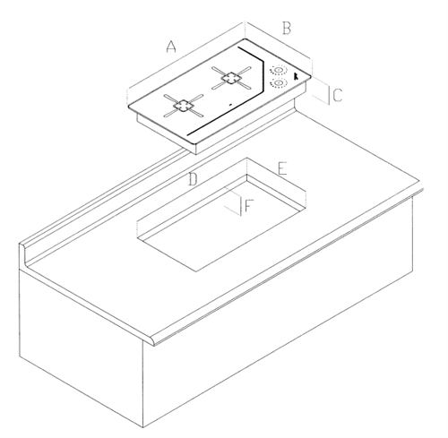 Force 10/ENO Keramisch kooktoestel 2 pits 240 Volt - 00597117 02 small - 00597117