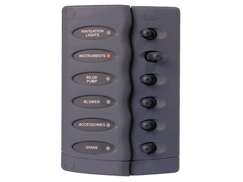 Bep Schakelpaneel, 6 Schakelaars, Spatwaterdicht - 00598620 01 small - 00598620