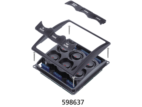BEP 1000 serie schakelpaneel, 6 schakelaars, 12 Volt - 00598637 02 small - 00598637