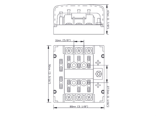 BEP 6-voudige, afgedekte zekeringhouder Quick Connect - 00599142 04 small - 00599142
