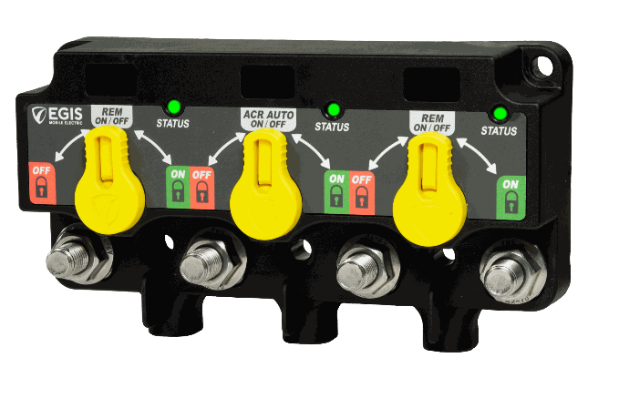 Egis Mobile XD Flex 2 Triple - (Relay/VSR/Relay), w/Knobs - Flying Wires, Retail Pack - 00599508 - 00599508