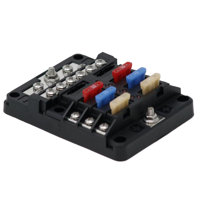 Egis Mobile RT Fuse Block 6 Pos w/Ground & LED Indication, Retail Pack - 00599541 1 - 00599541