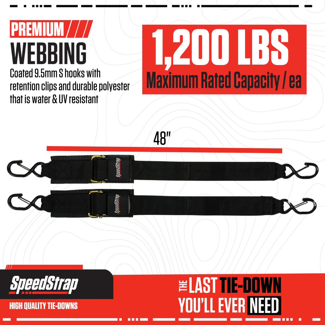 Speedstrap Tie-down band, 120cm, met s-haken, 2 st. - 00631003 4 - 00631003