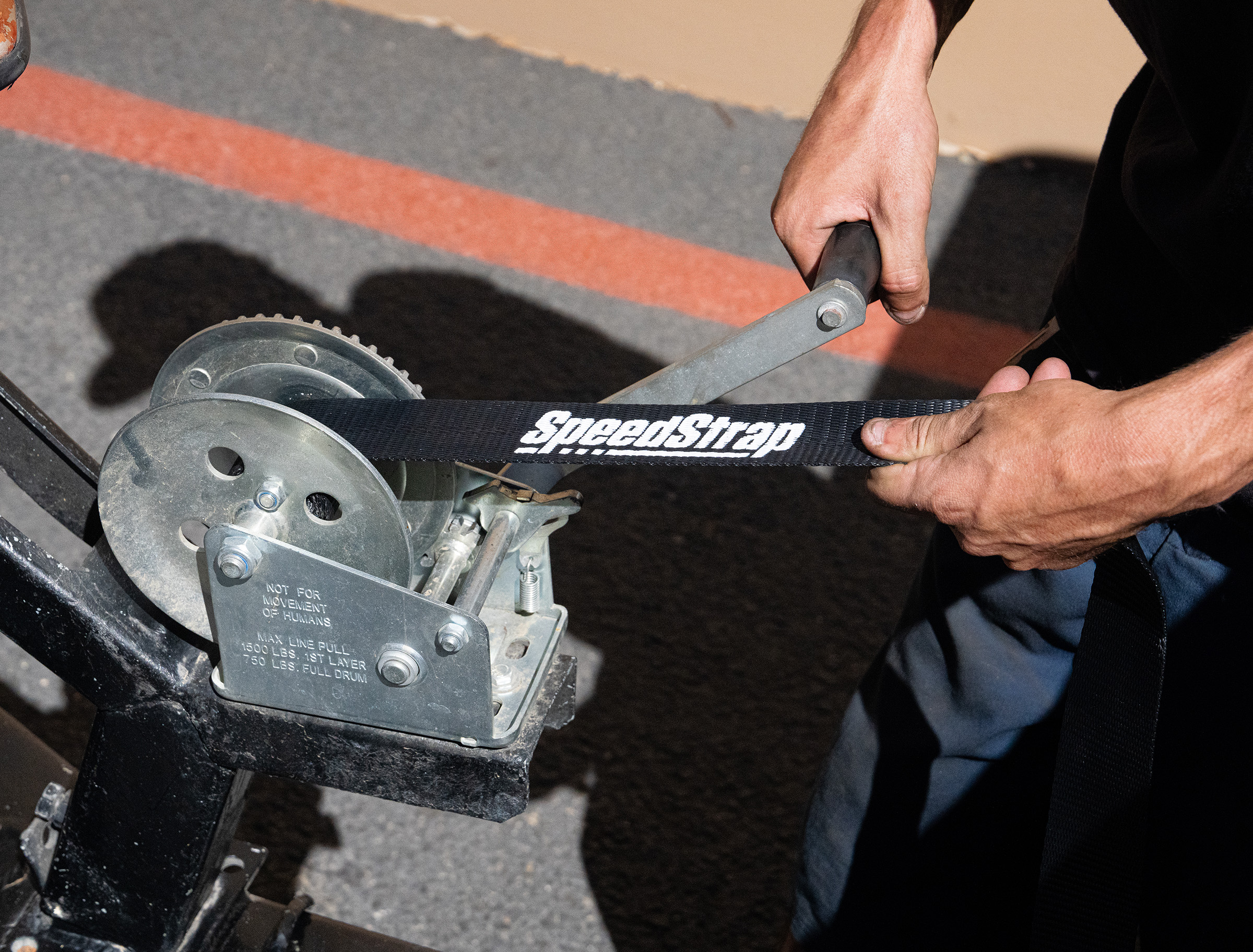 Speedstrap Winch strap, 6 meter trailerband met haak - 00631005 2 - 00631005
