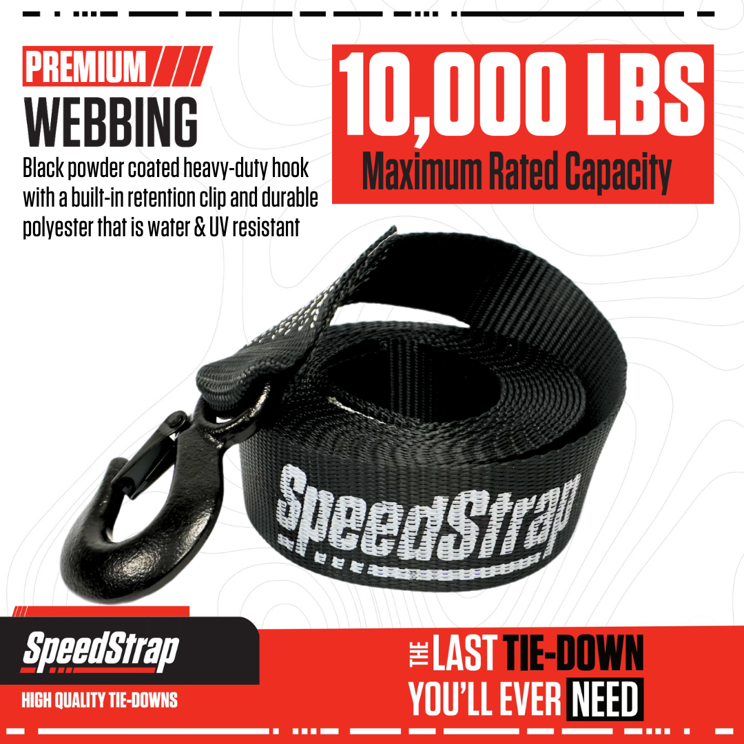 Speedstrap Winch strap, 6 meter trailerband met haak - 00631005 5 - 00631005