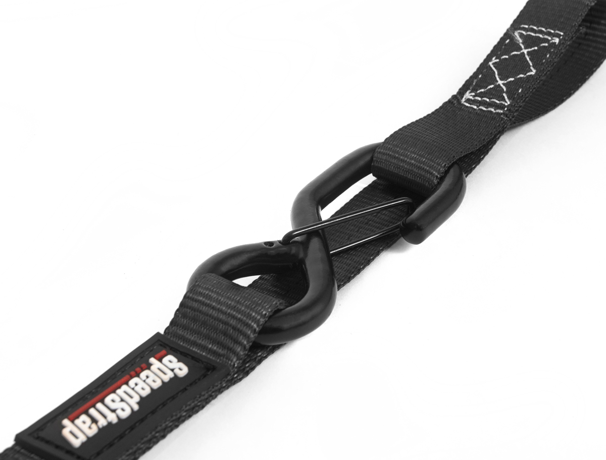 Speedstrap 25 mm Ratchet Tie-down, s-haken en lus, 450 cm, zwart, 2 st. - 00631010 3 - 00631010