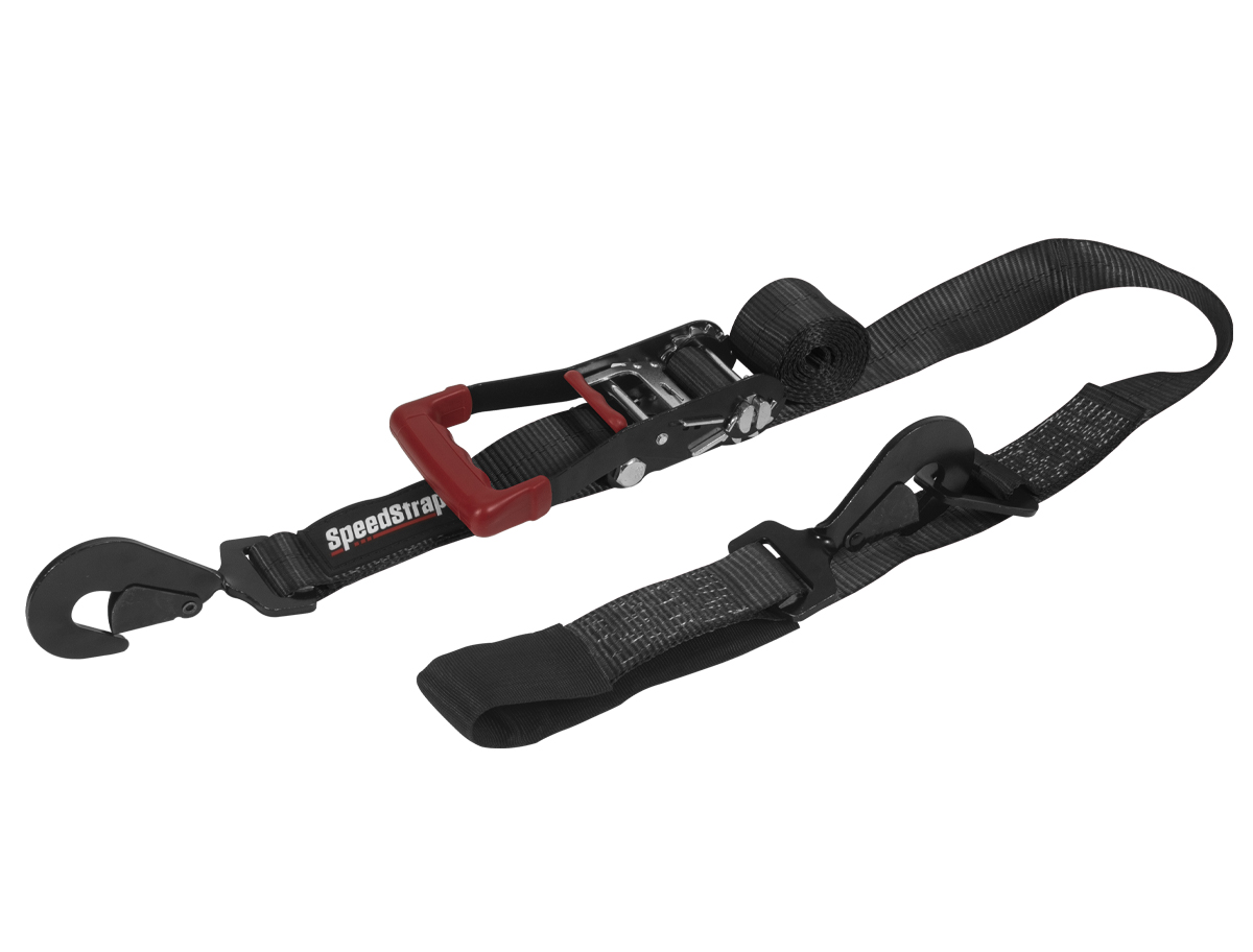 Speedstrap 50 mm Ratchet Tie-down spanband, haak en lus, 300 cm, zwart - 00631020 1 - 00631020