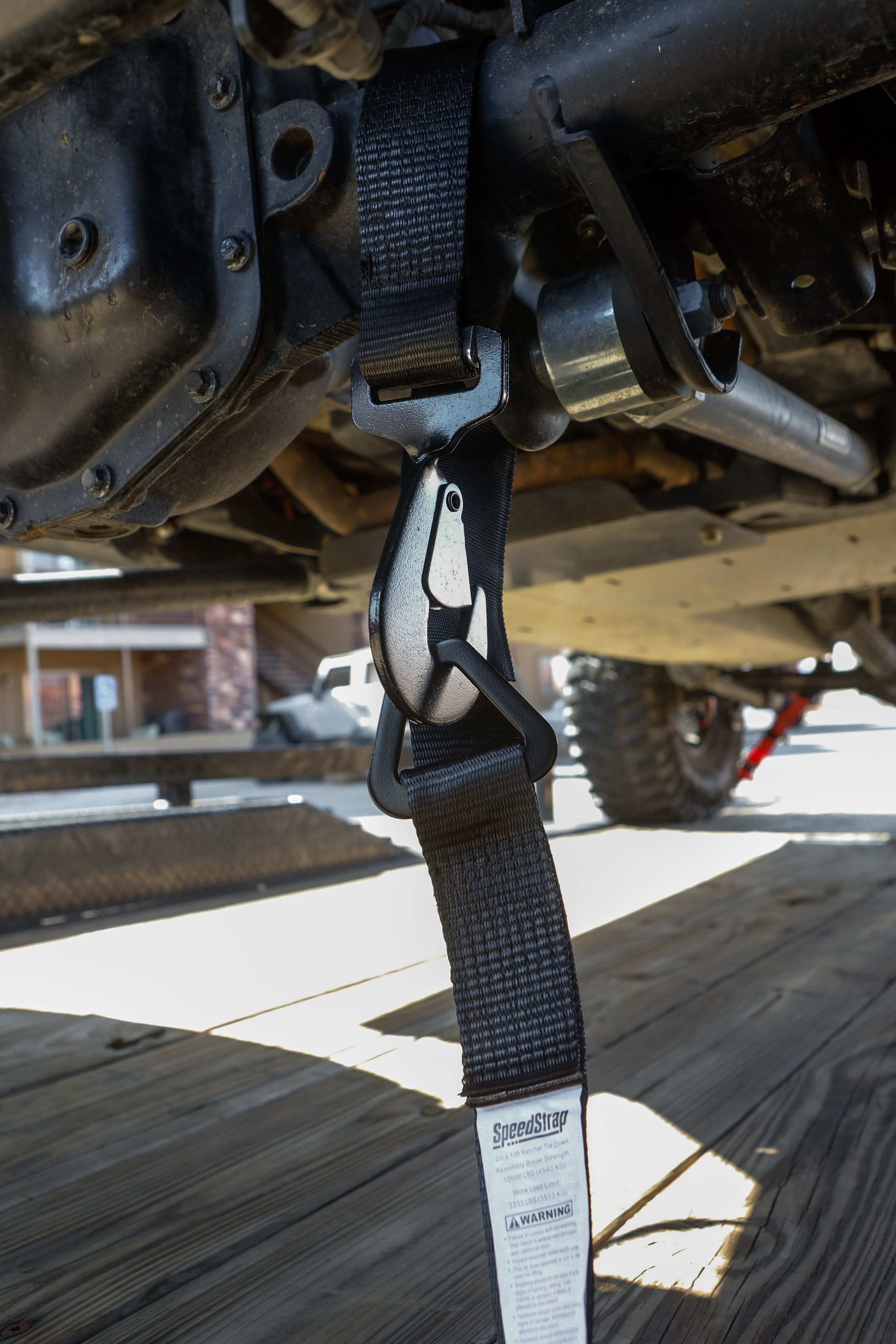 Speedstrap 50 mm Ratchet Tie-down spanband, haak en lus, 300 cm, zwart - 00631020 5 - 00631020