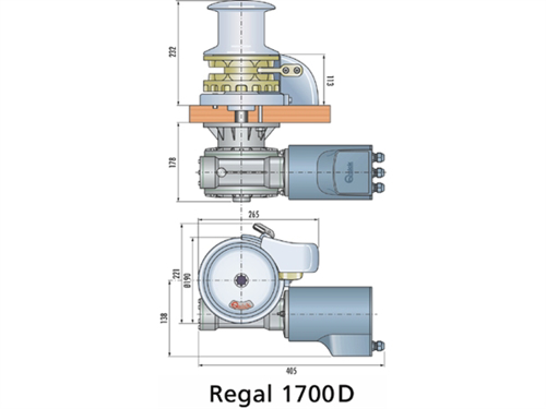 Quick Regal 1700W/24V/12mm met kaapstander, ketting SB - 00632009 02 small - 00632009