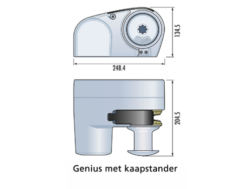 Quick Genius 800w/12v/8mm met kaapstander - 00632354 02 small - 00632354